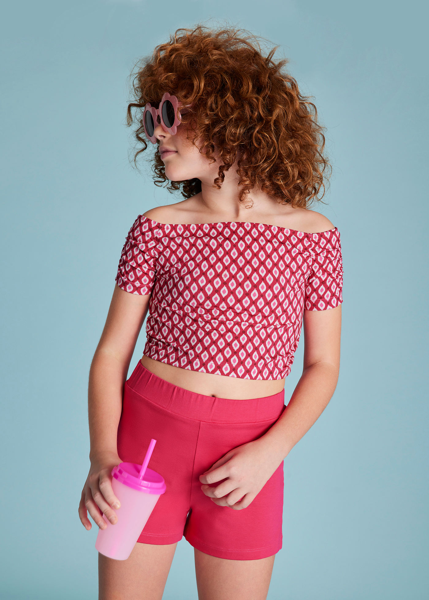 Set short  si top fata