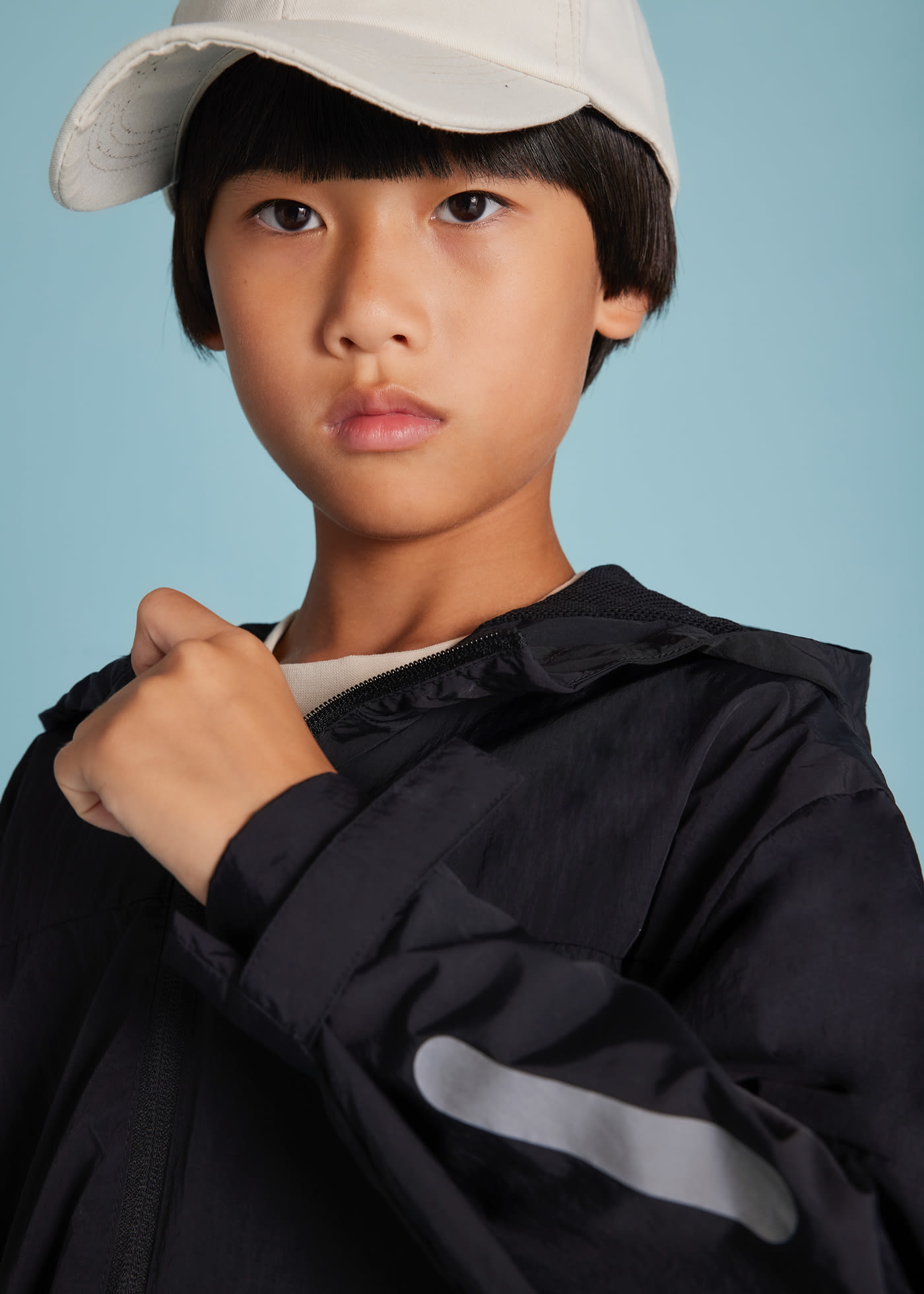 Boy contrast windbreaker