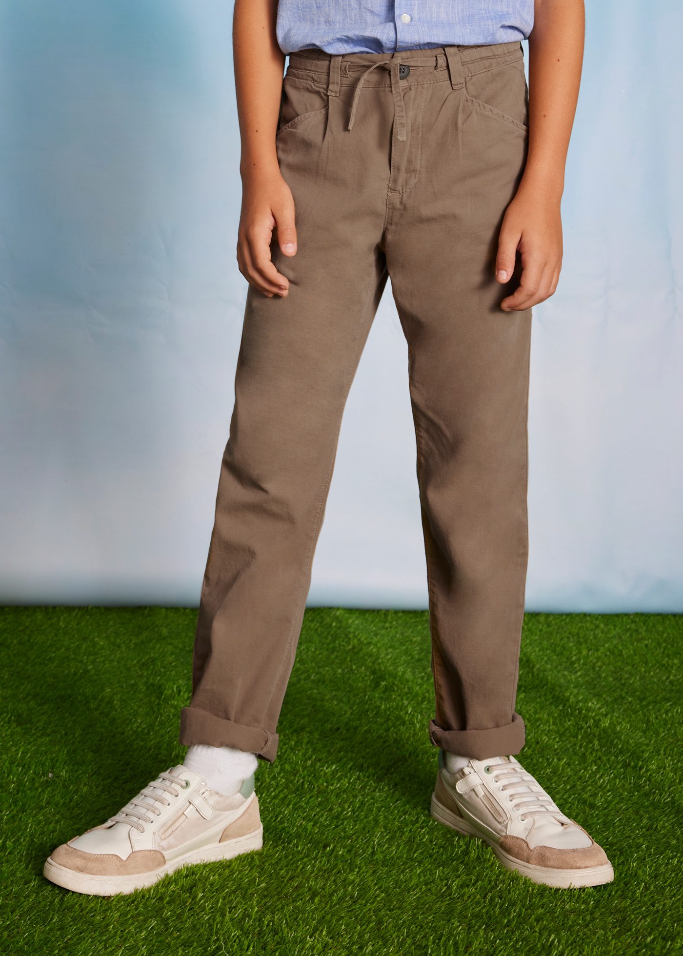 Boy loose-fitting chino trousers