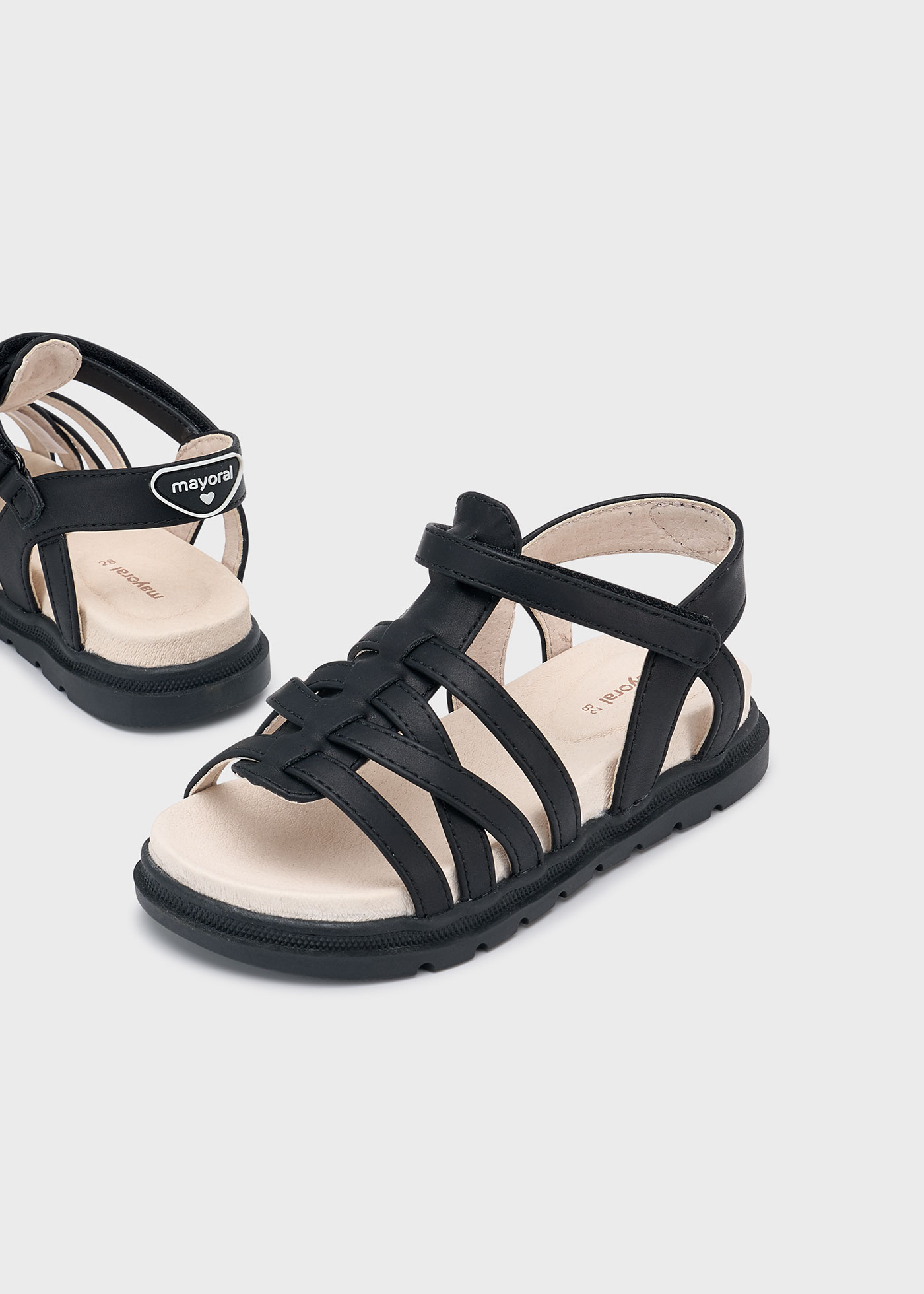 Sandale multi-striped fetita
