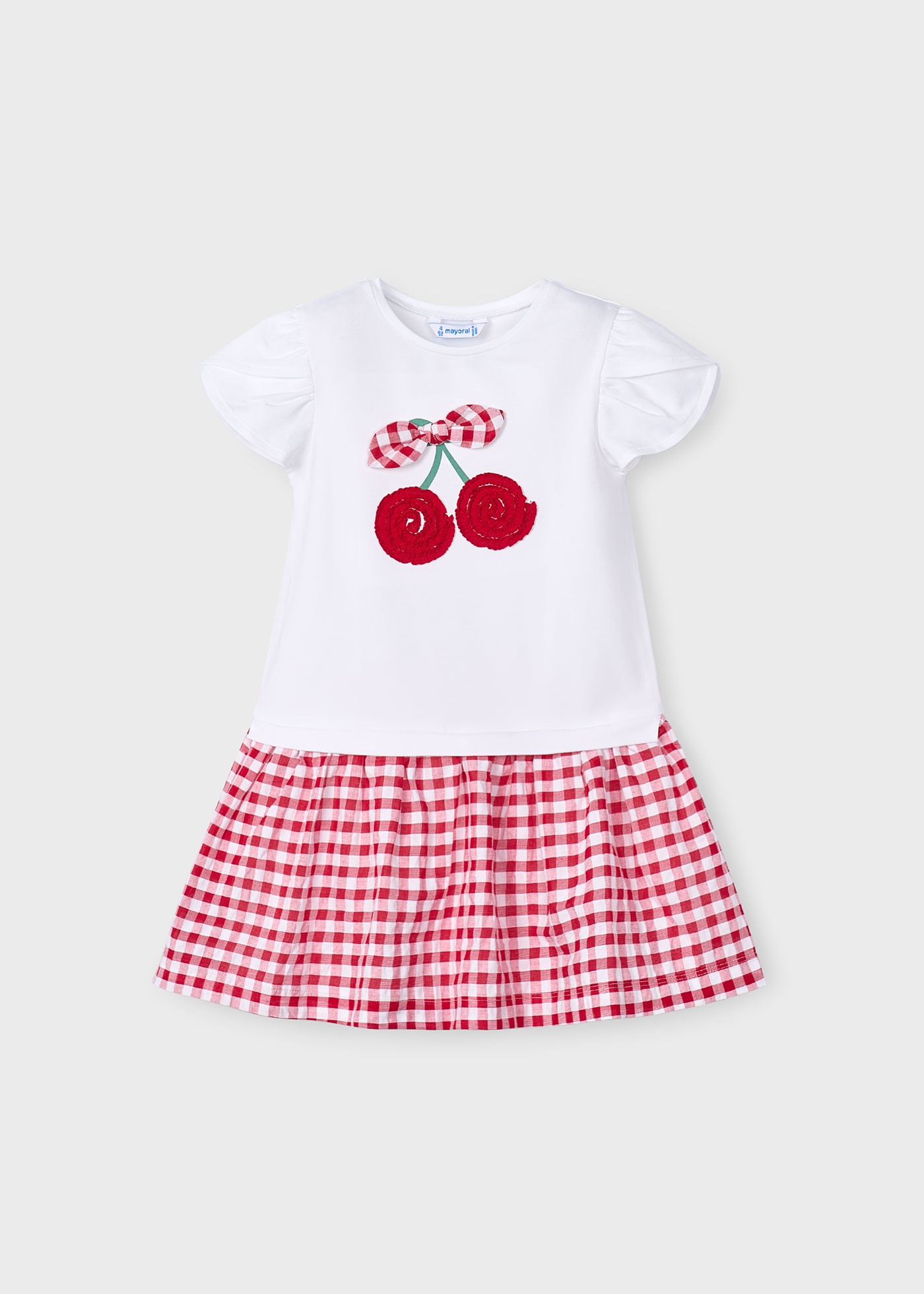 Vestido combinado niña