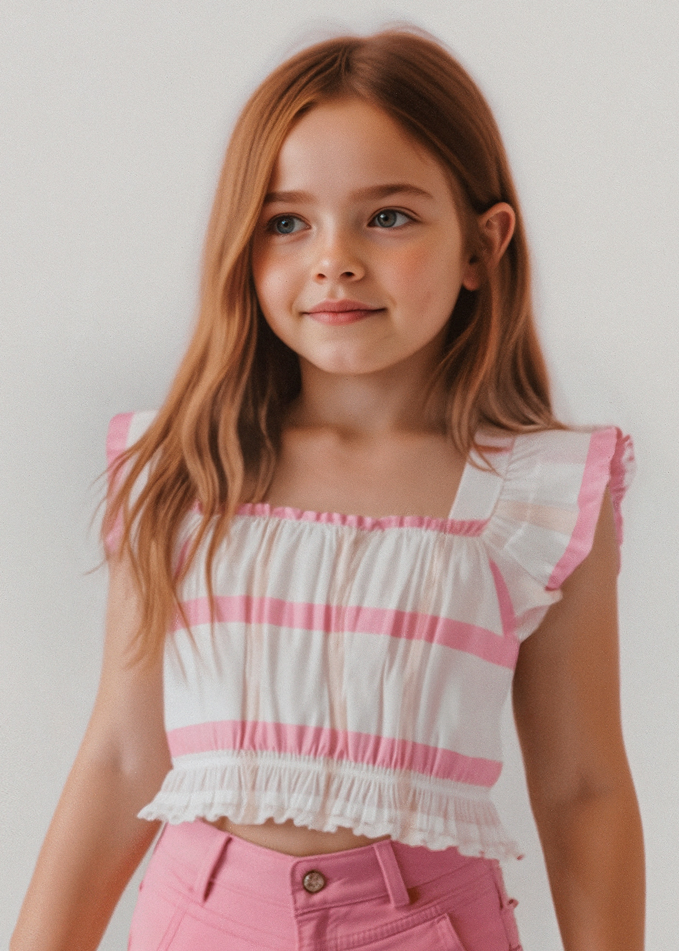 Top quadri bambina