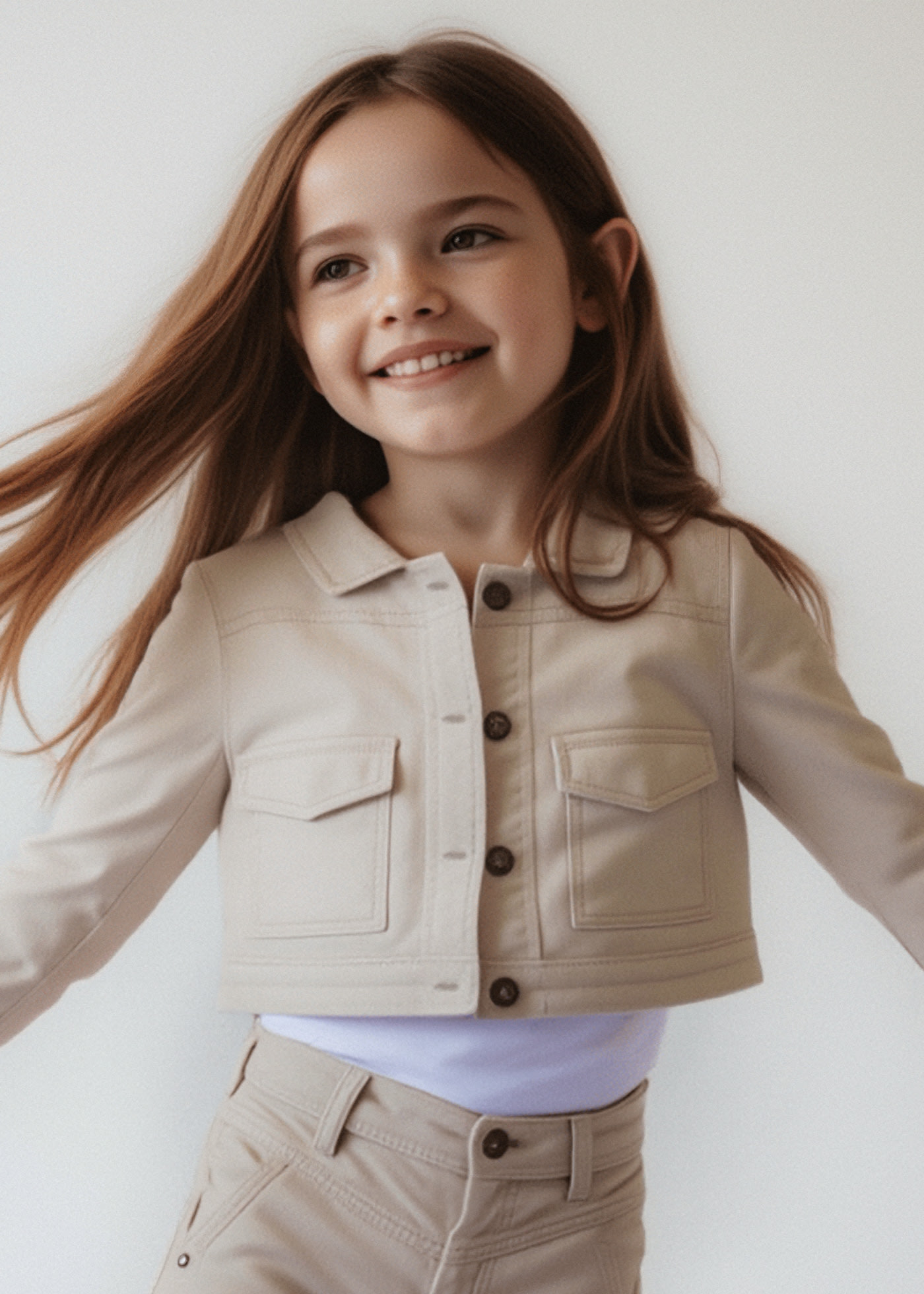 Giubbotto twill bambina