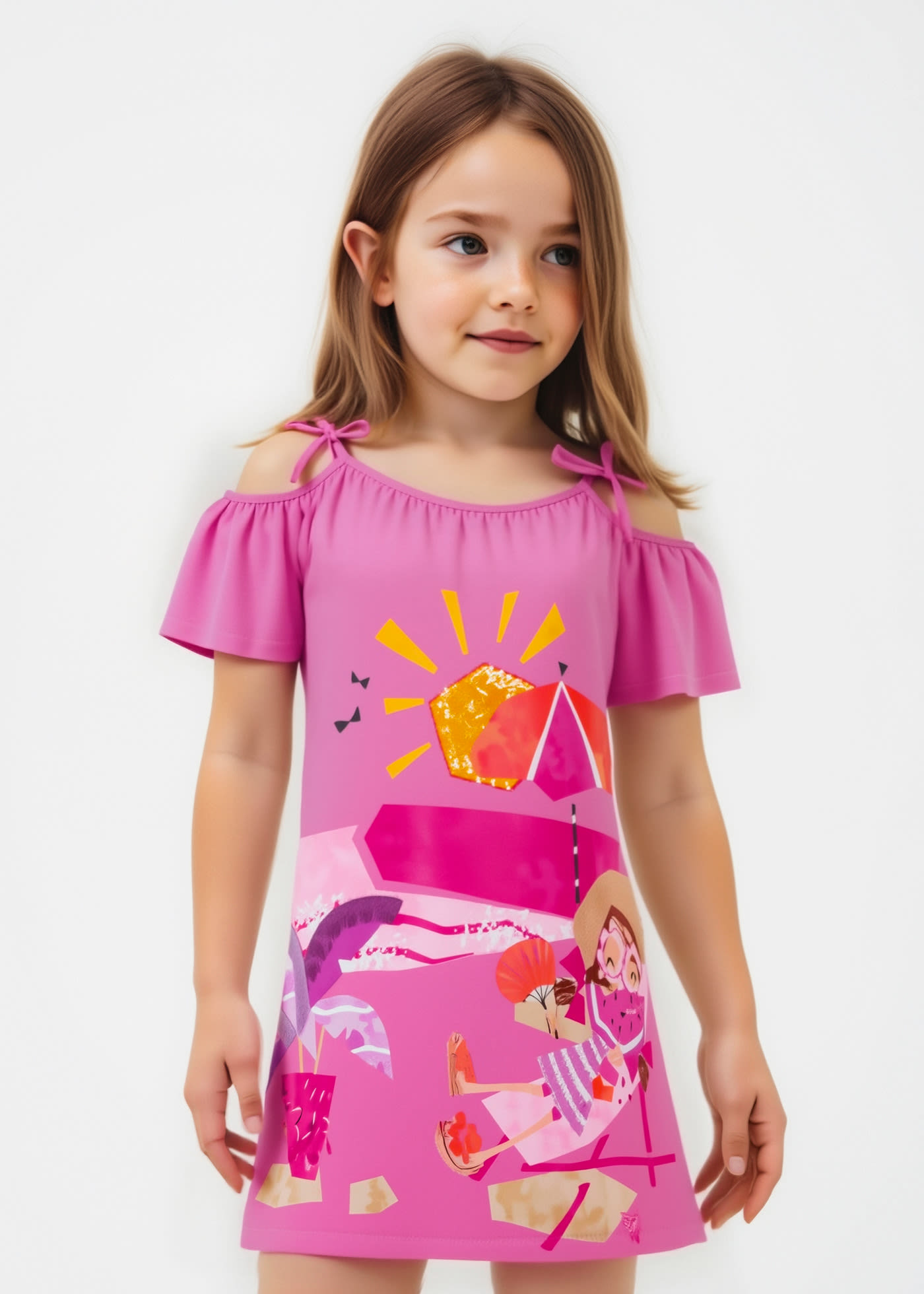 Vestido casual menina