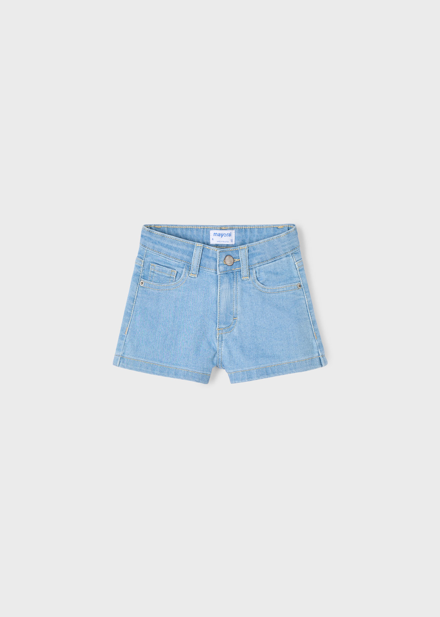 Pantalón corto vaquero básico niña