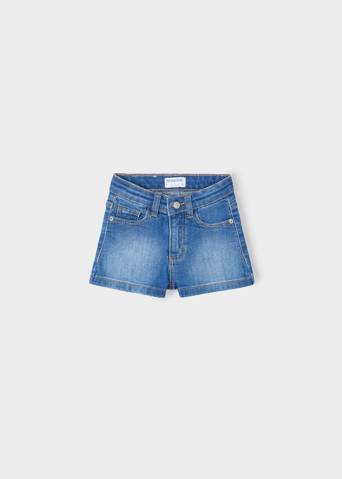 Pantalón corto vaquero básico niña