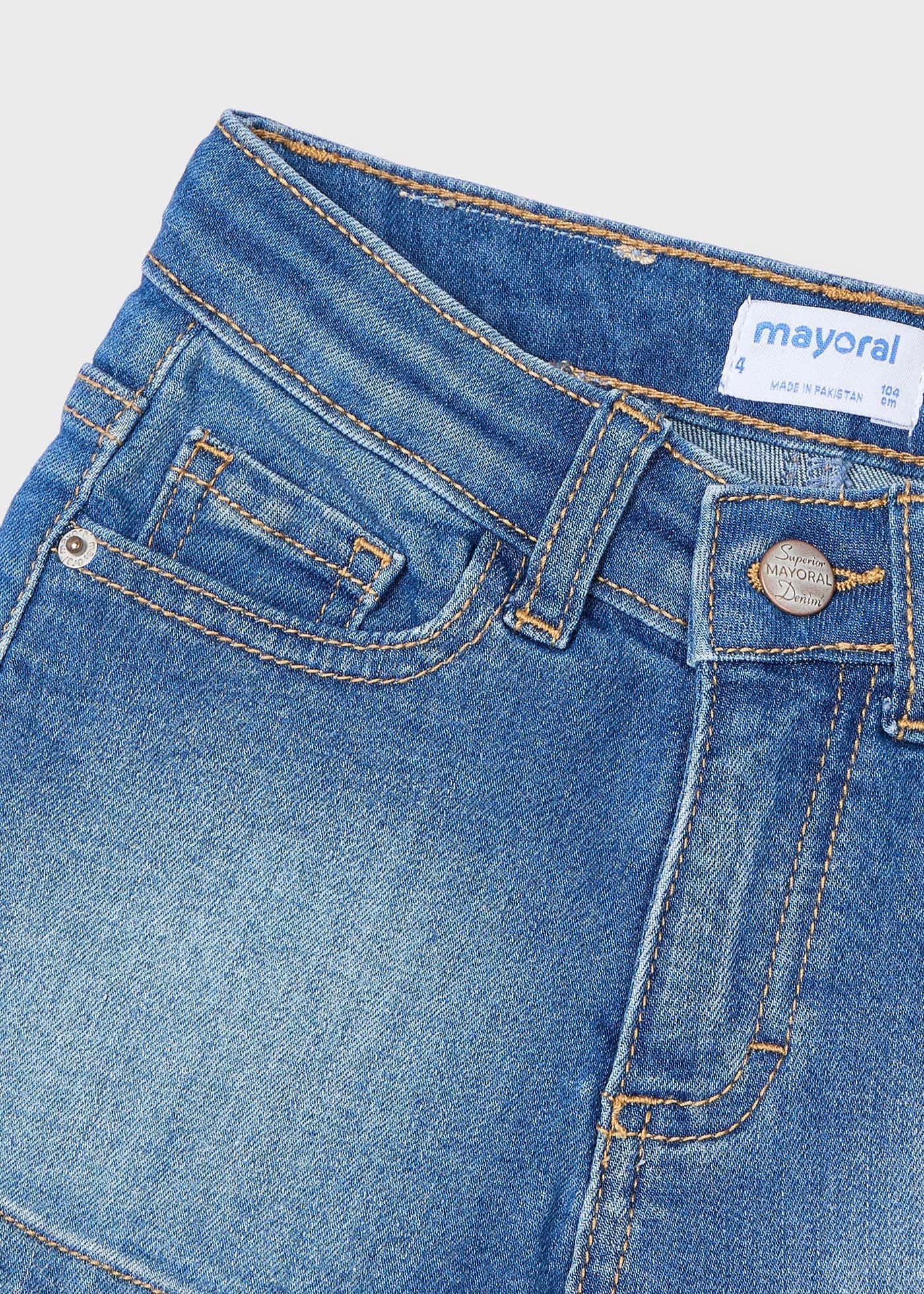 Pantaloni scurti denim basic fetita