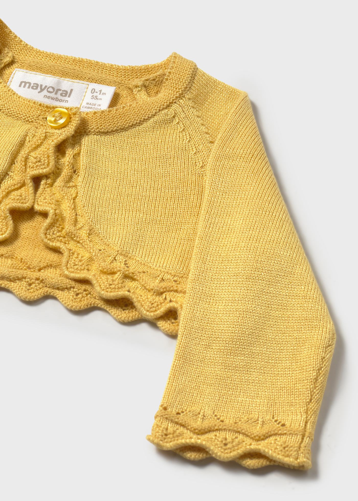 Rebeca tricot básica recién nacida