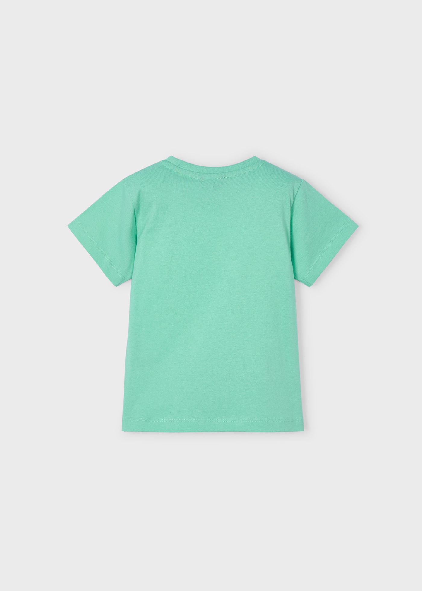 Boy basic letter print t-shirt