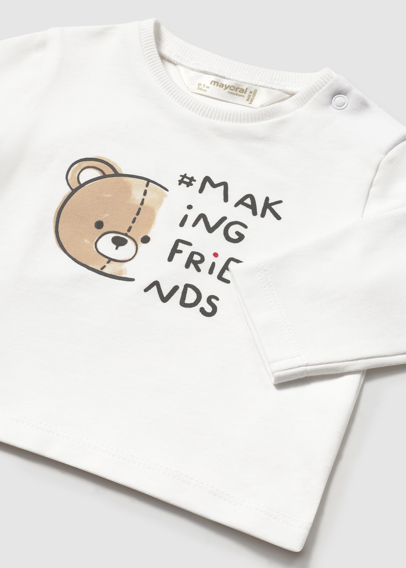 Tricou cu maneca lunga nou-nascut
