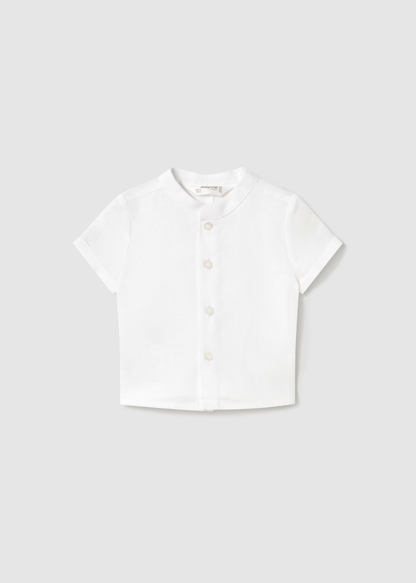 Camicia colletto coreana neonato