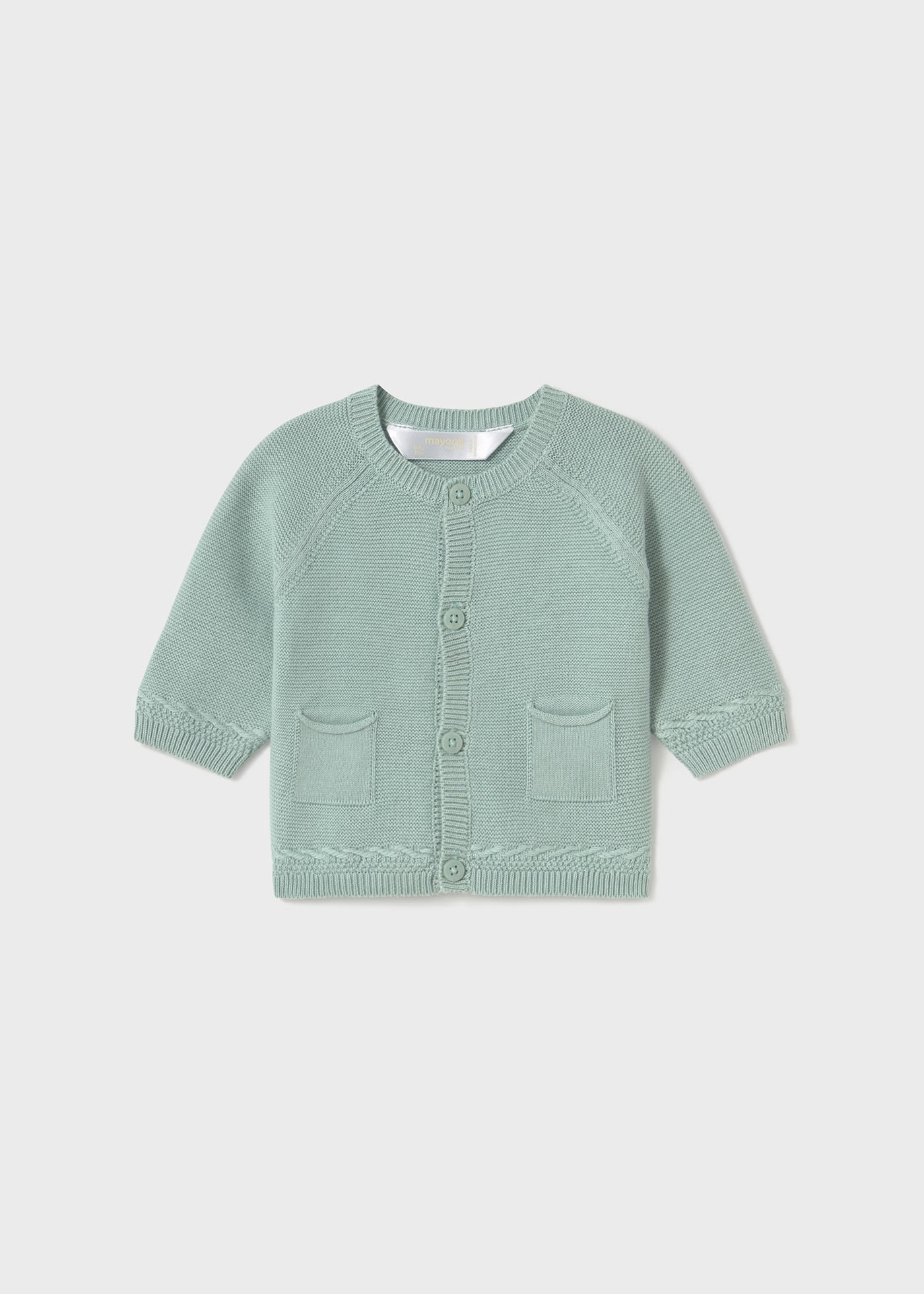Giacca modello cardigan neonato