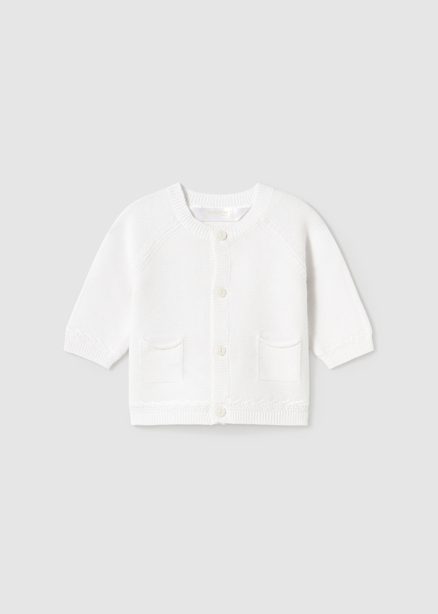Giacca modello cardigan neonato