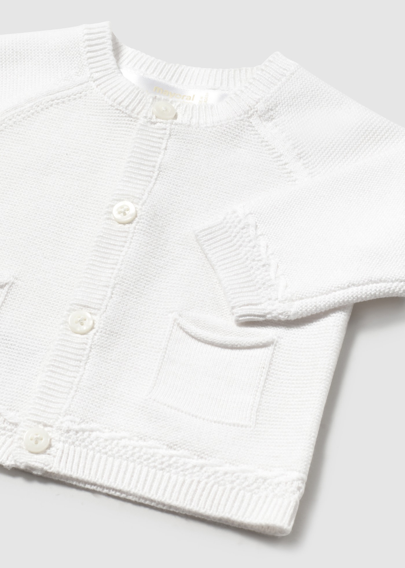 Giacca modello cardigan neonato