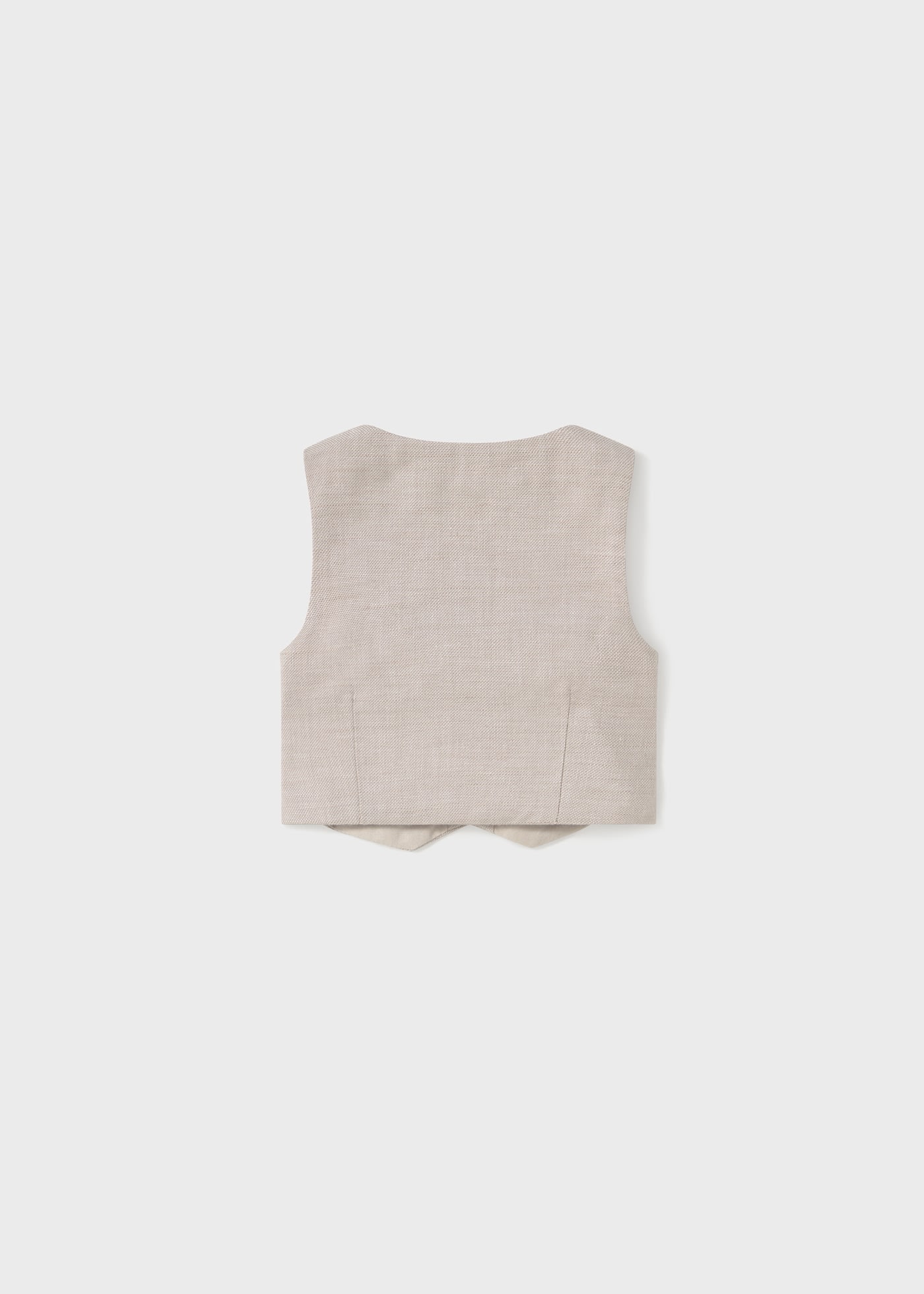 Newborn boy linen waistcoat