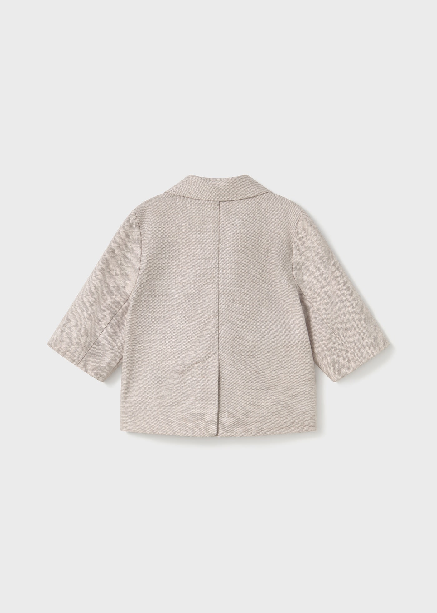 Newborn boy linen blazer