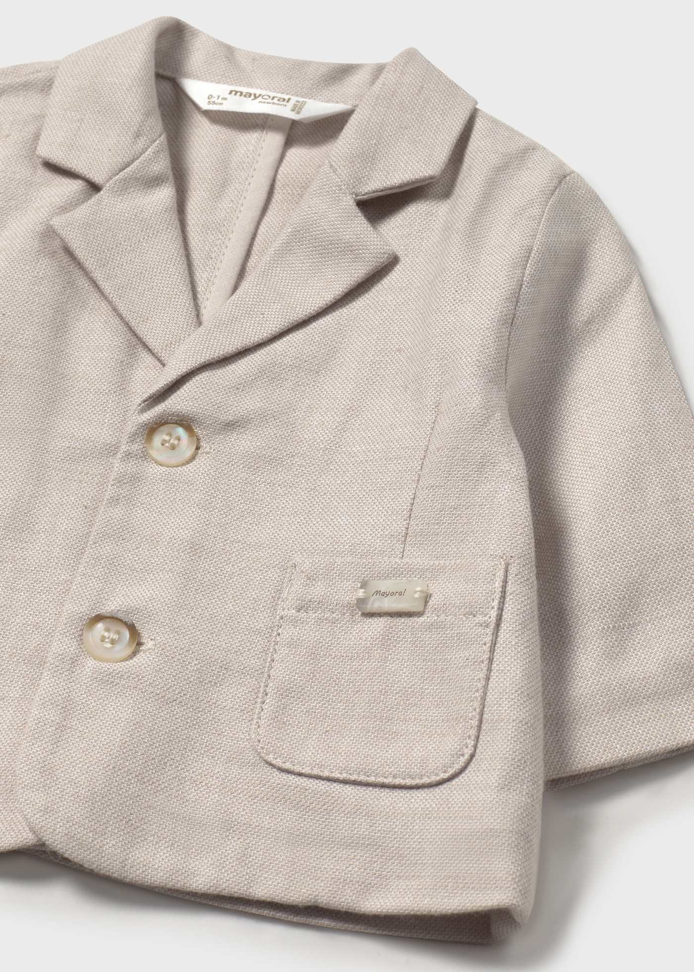 Giacca elegante lino neonato