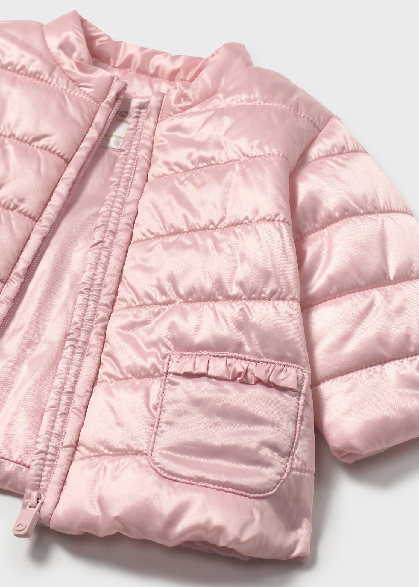 Newborn girl lightweight padded jacket