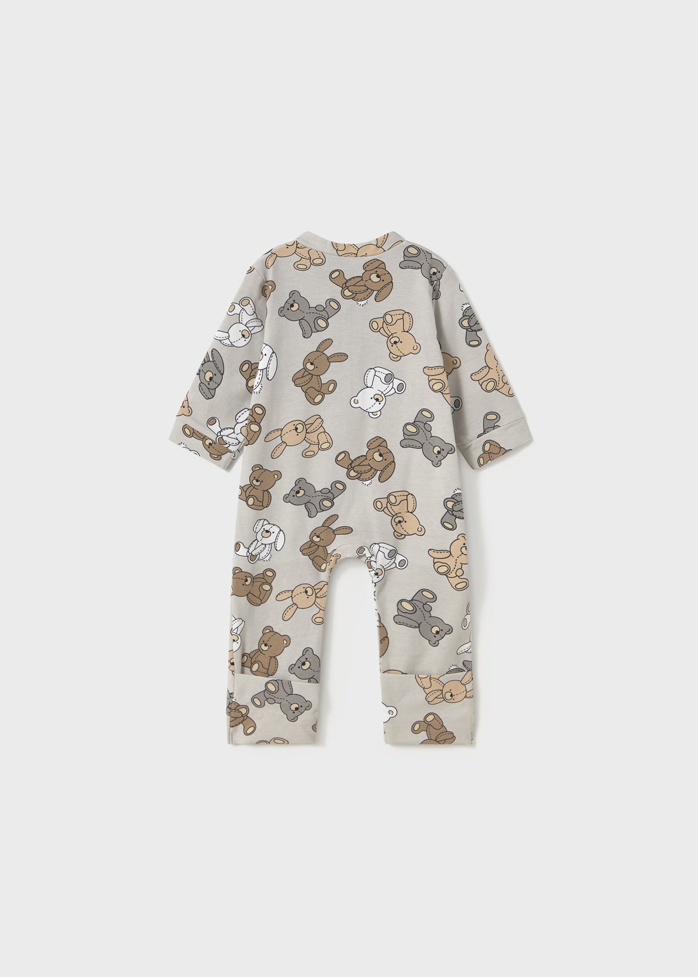 Newborn boy removable foot sleepsuit