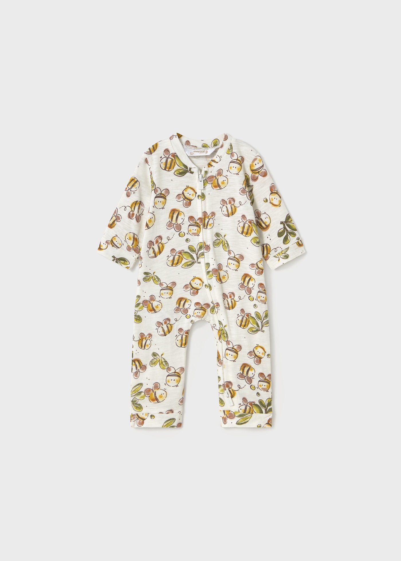 Pijama lunga cu picioruse convertibile nou-nascut