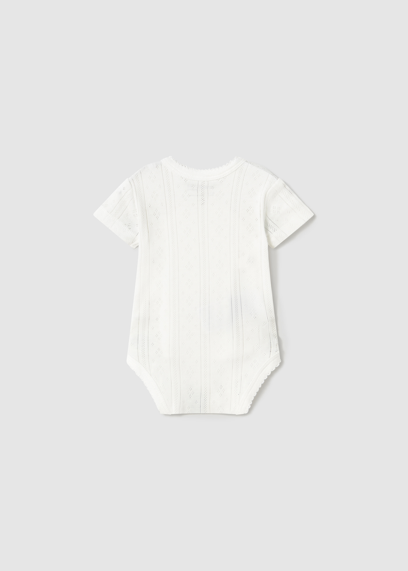 Newborn girl openwork bodysuit