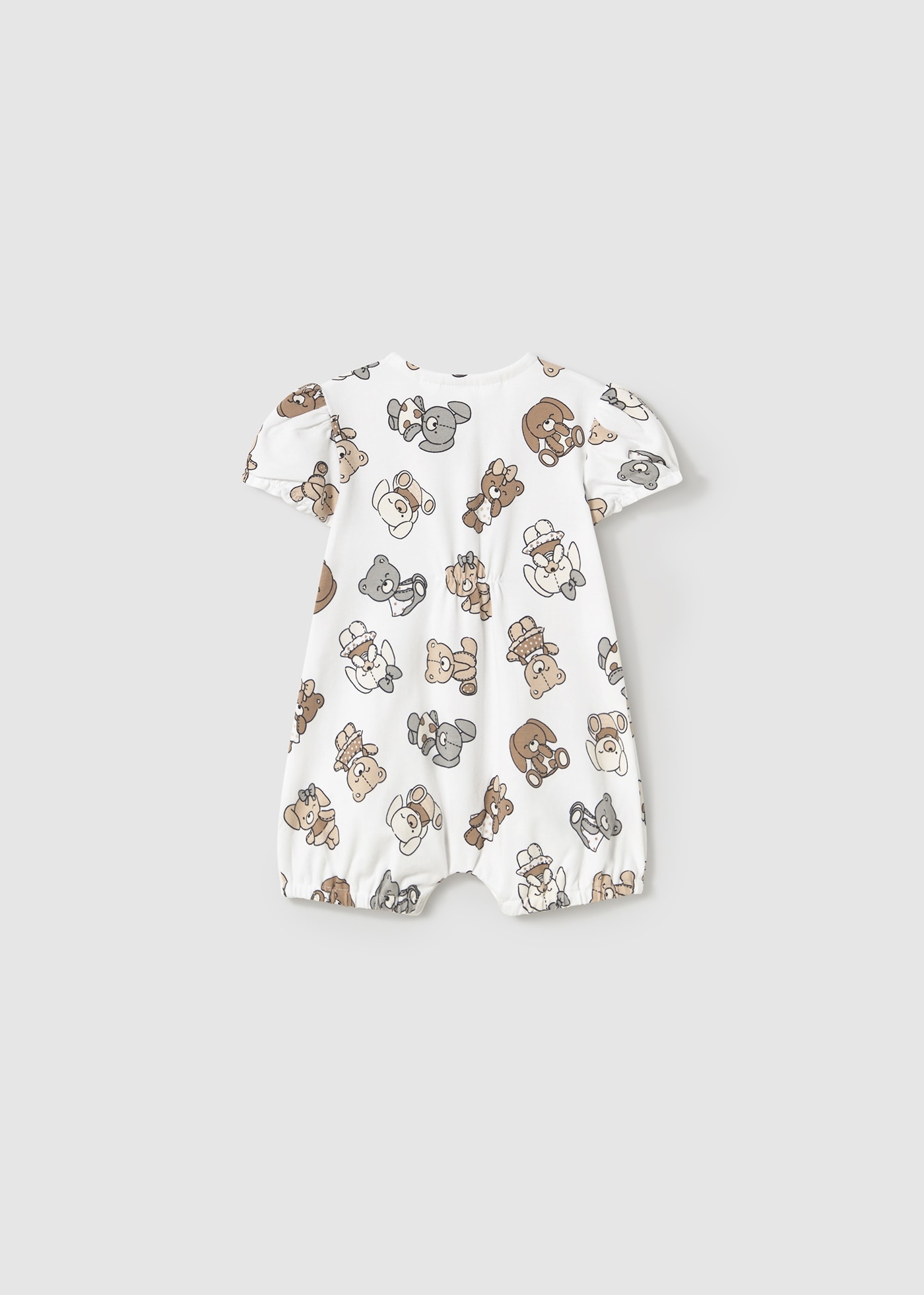 Newborn girl teddy romper