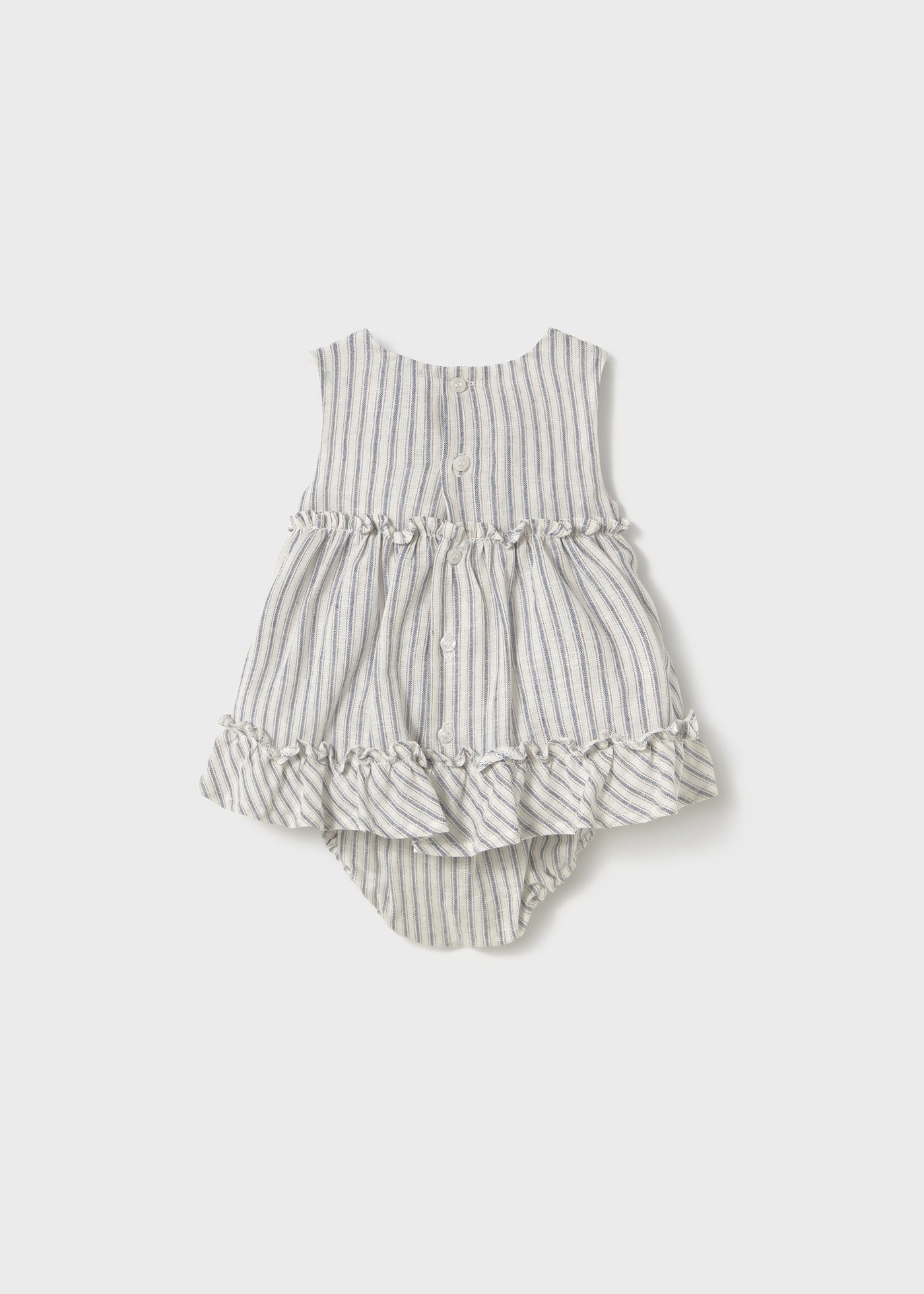 Robe rayée avec bloomer nouveau-né