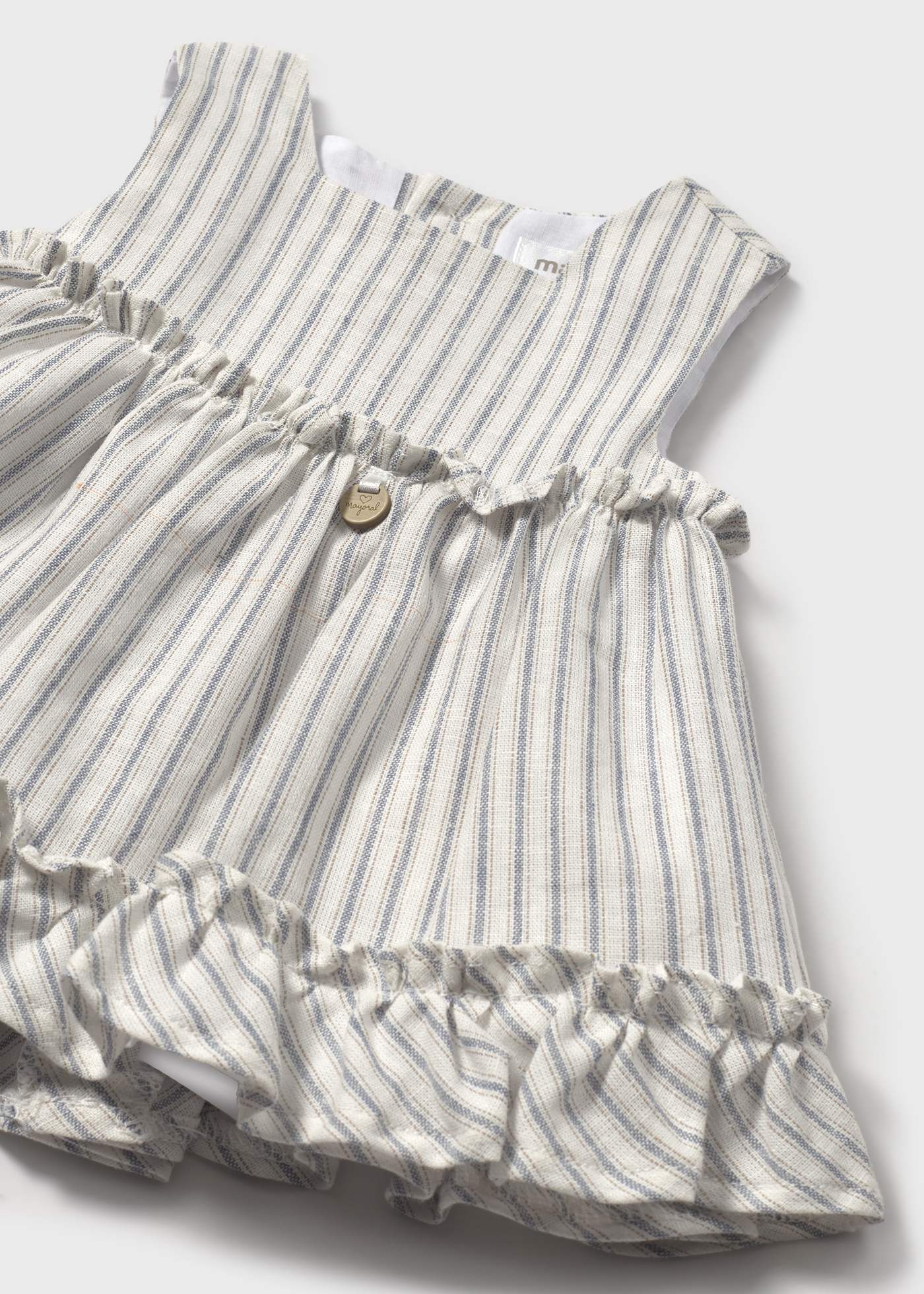 Robe rayée avec bloomer nouveau-né