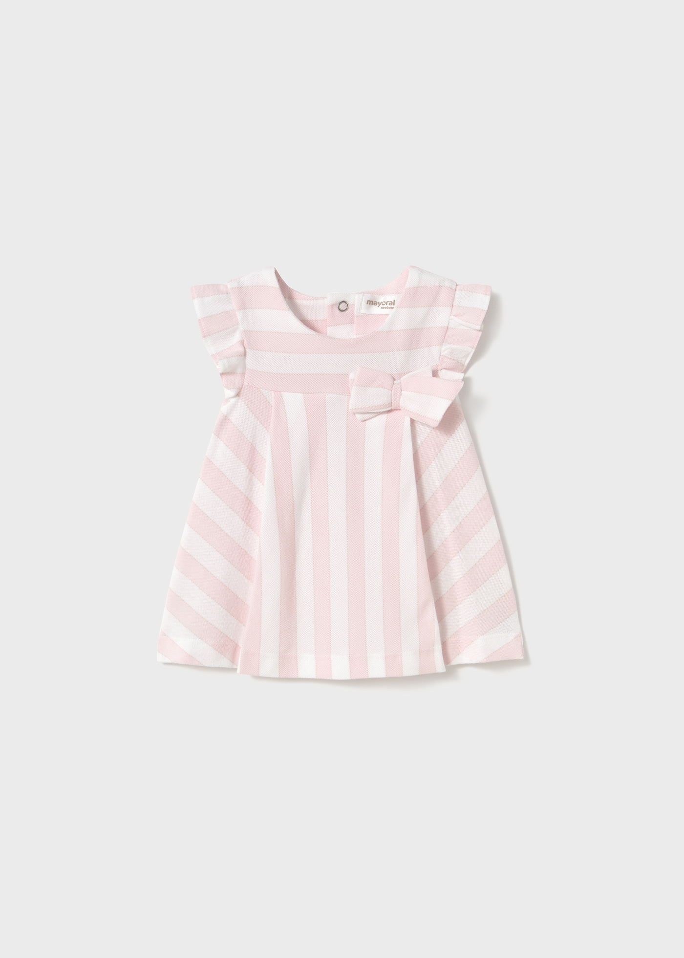 Newborn girl striped dress