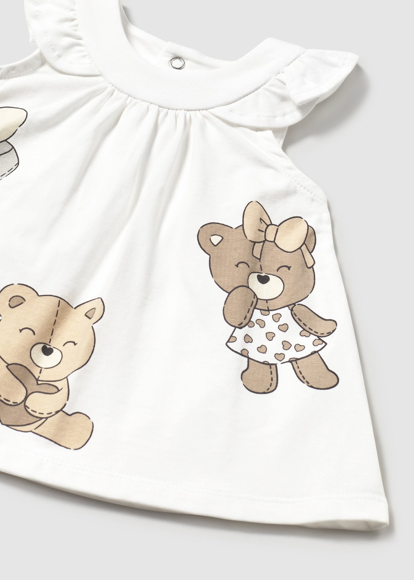 Vestido estampado recém nascida