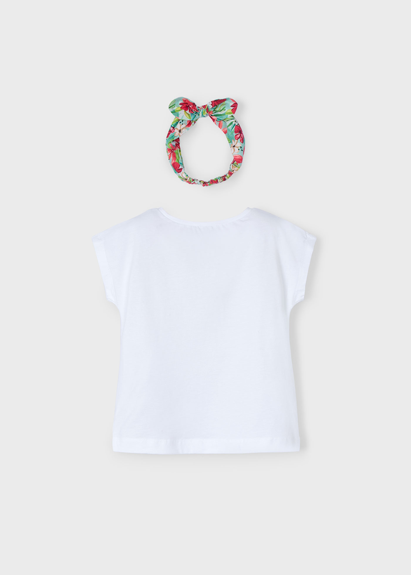 Girl print top with headband