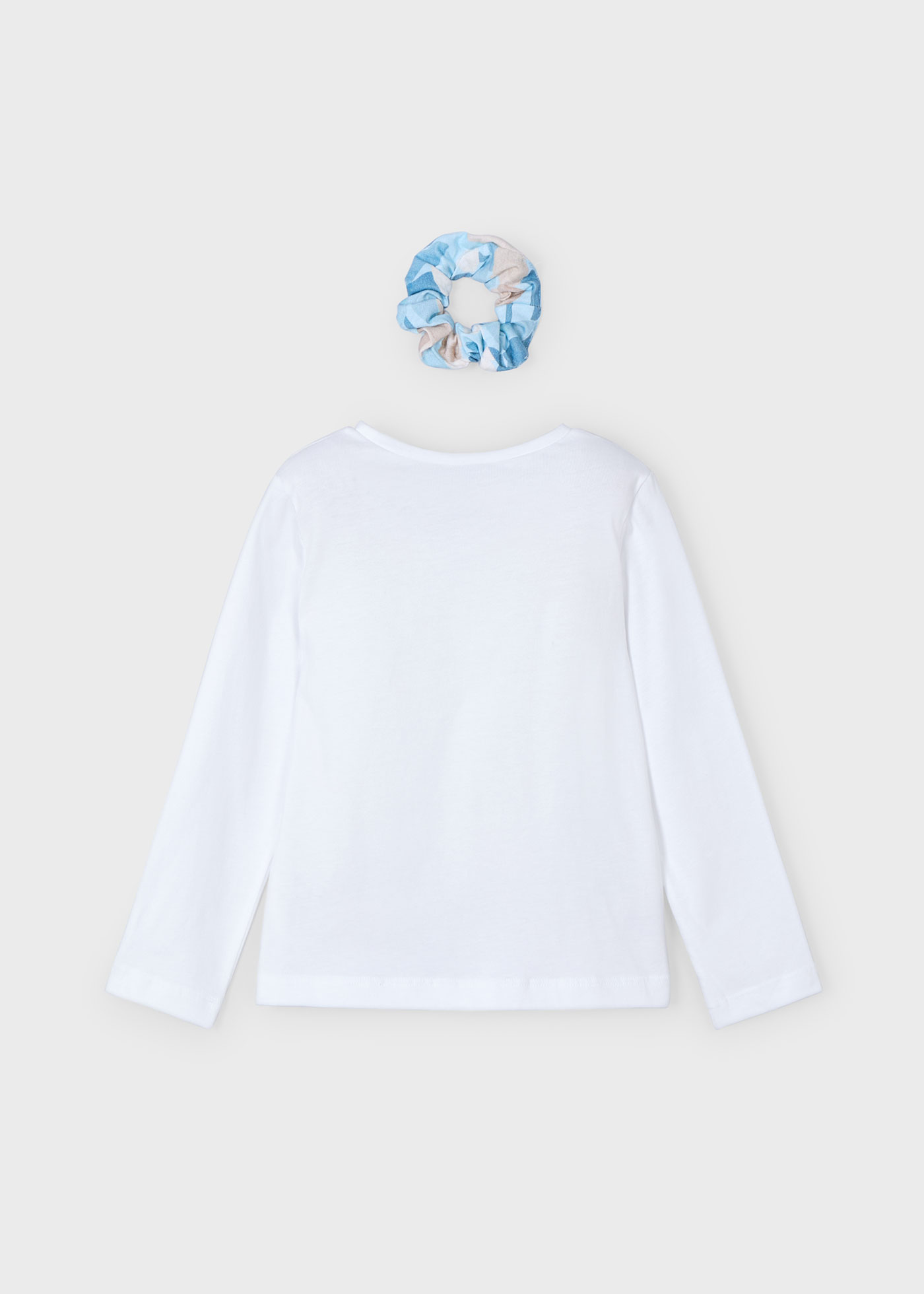 Maglietta manica lunga con elastico bambina