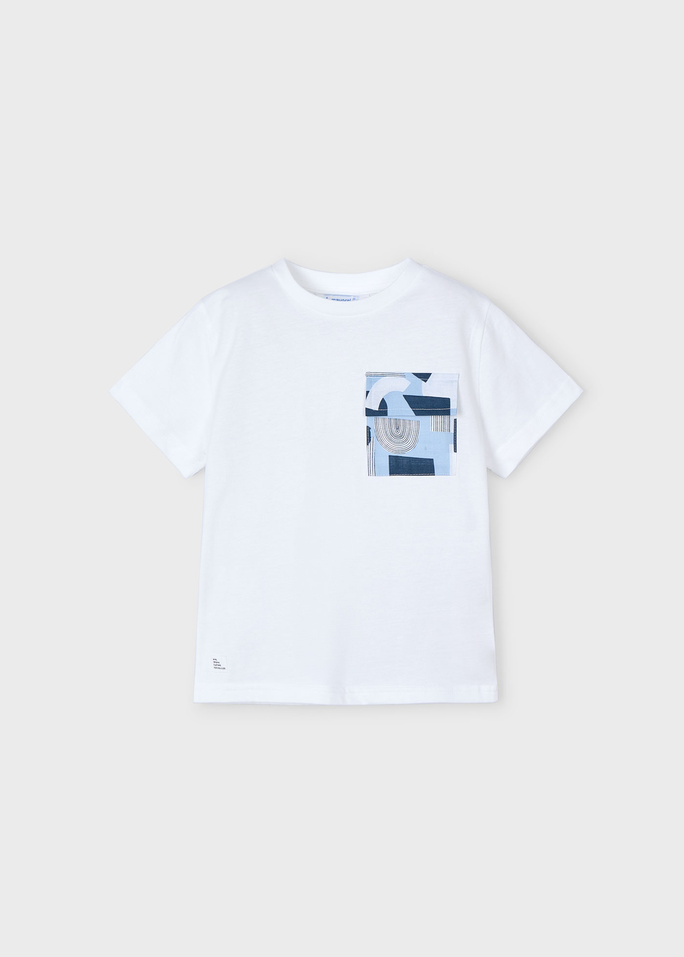 Boy print pocket t-shirt