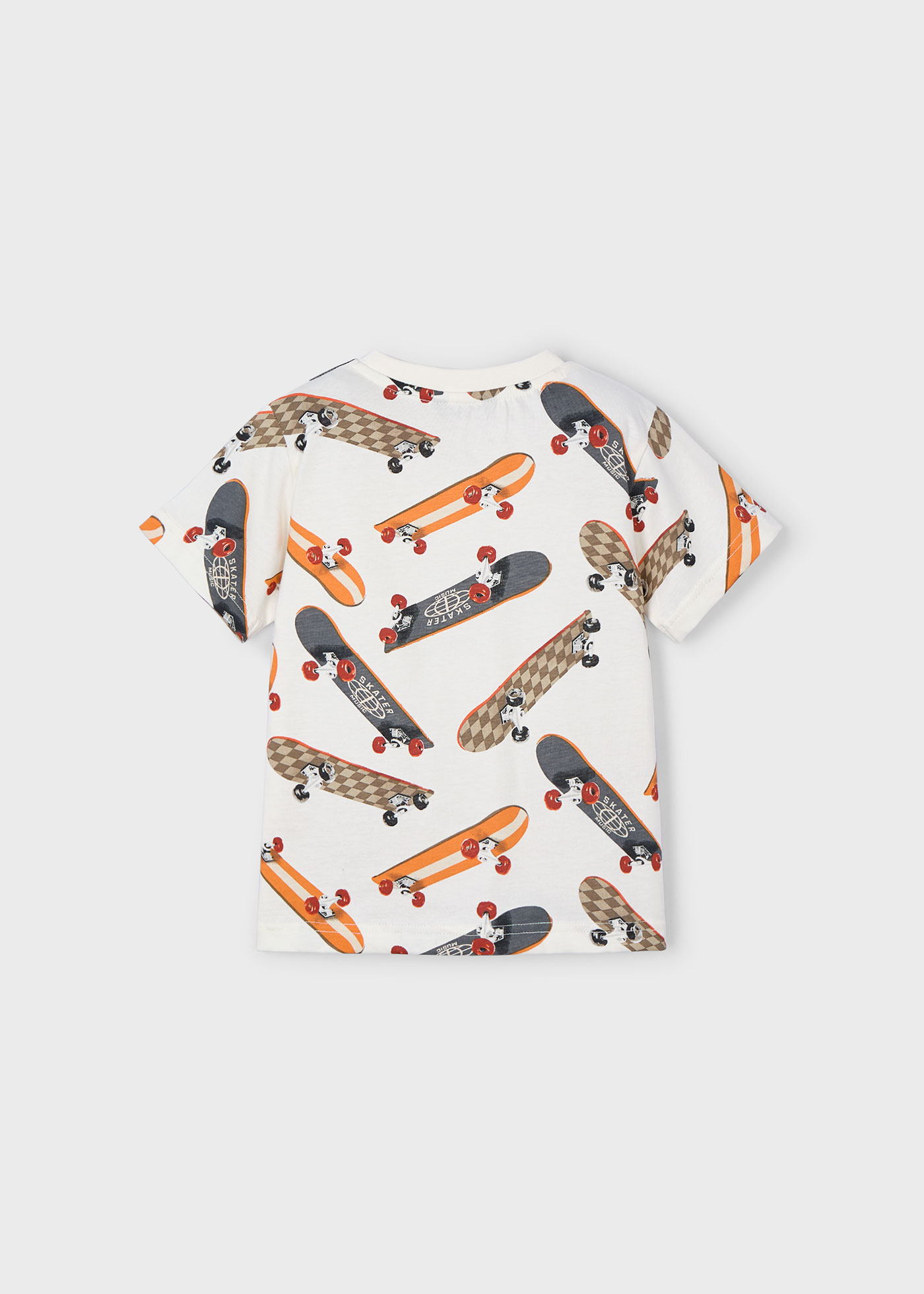 Boy Skateboard Print T-Shirt