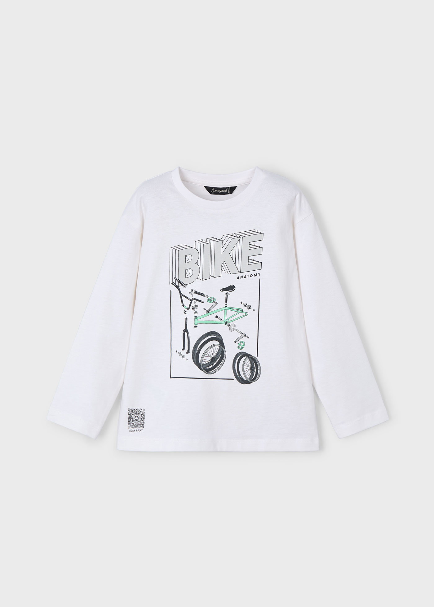 Tricou maneca lunga bicicleta baiat