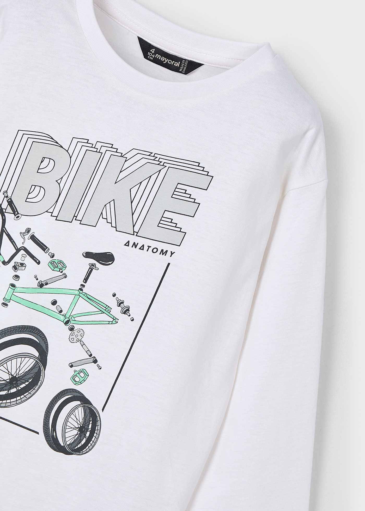 Tricou maneca lunga bicicleta baiat