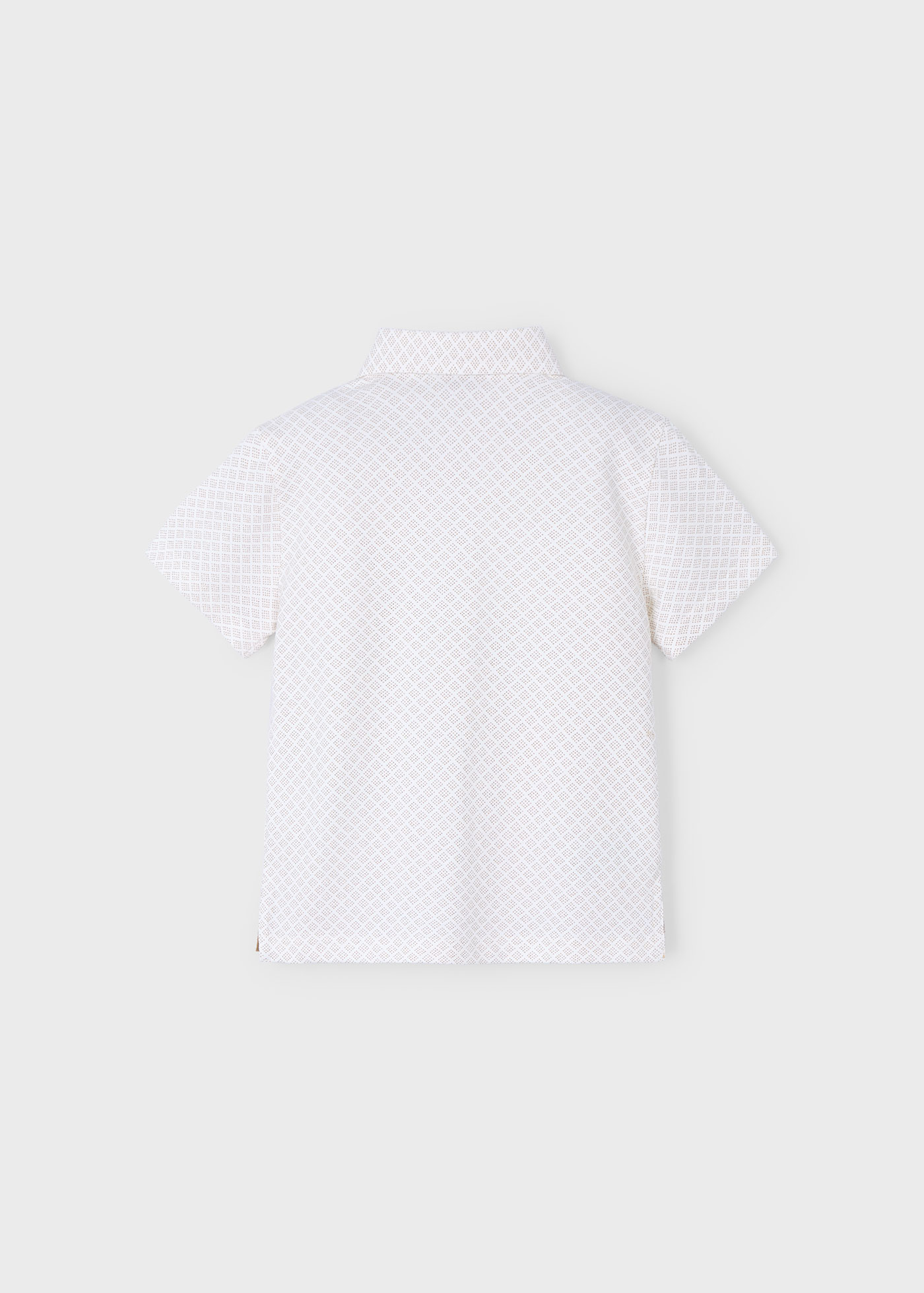 Boy Geometric Print Polo Shirt