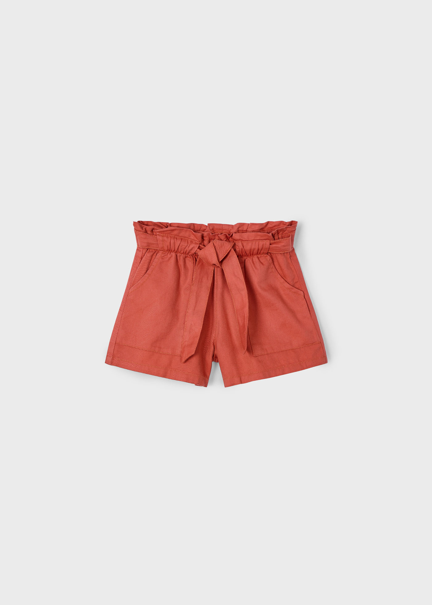 Girl tie waist shorts