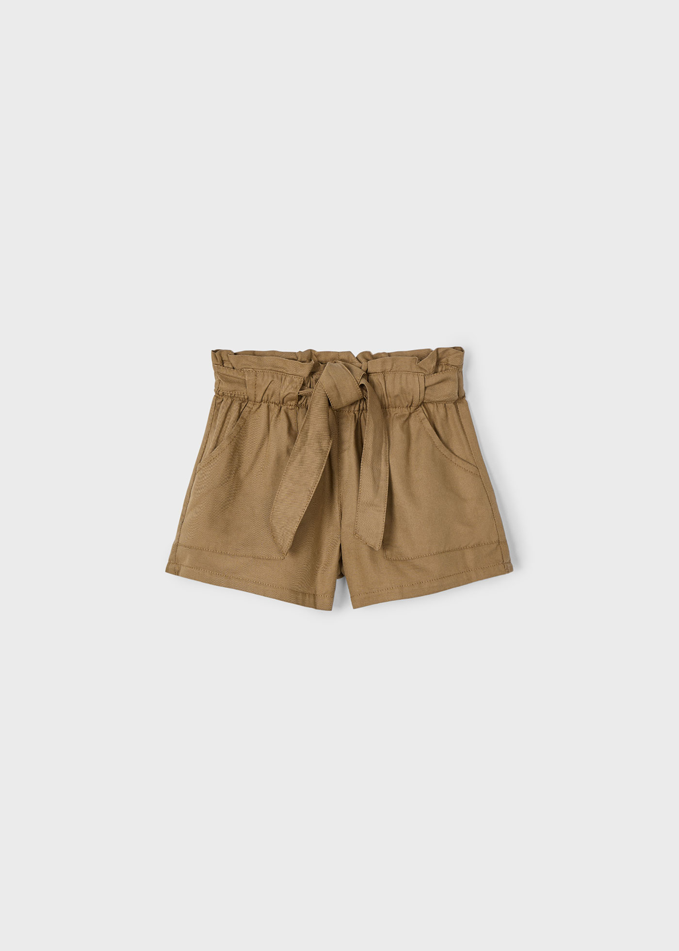 Girl tie waist shorts