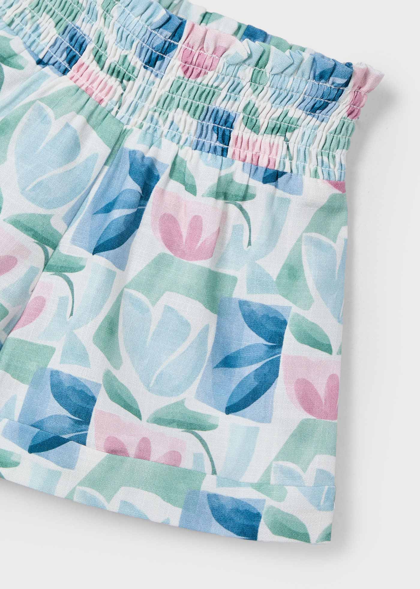 Kurze Hose geometrische Blumen Mädchen