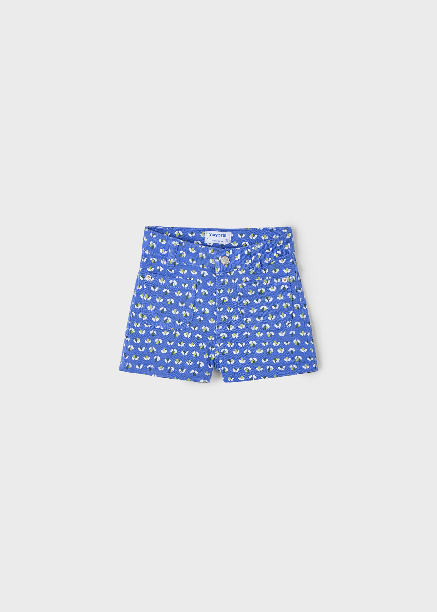 Pantalón corto estampado niña