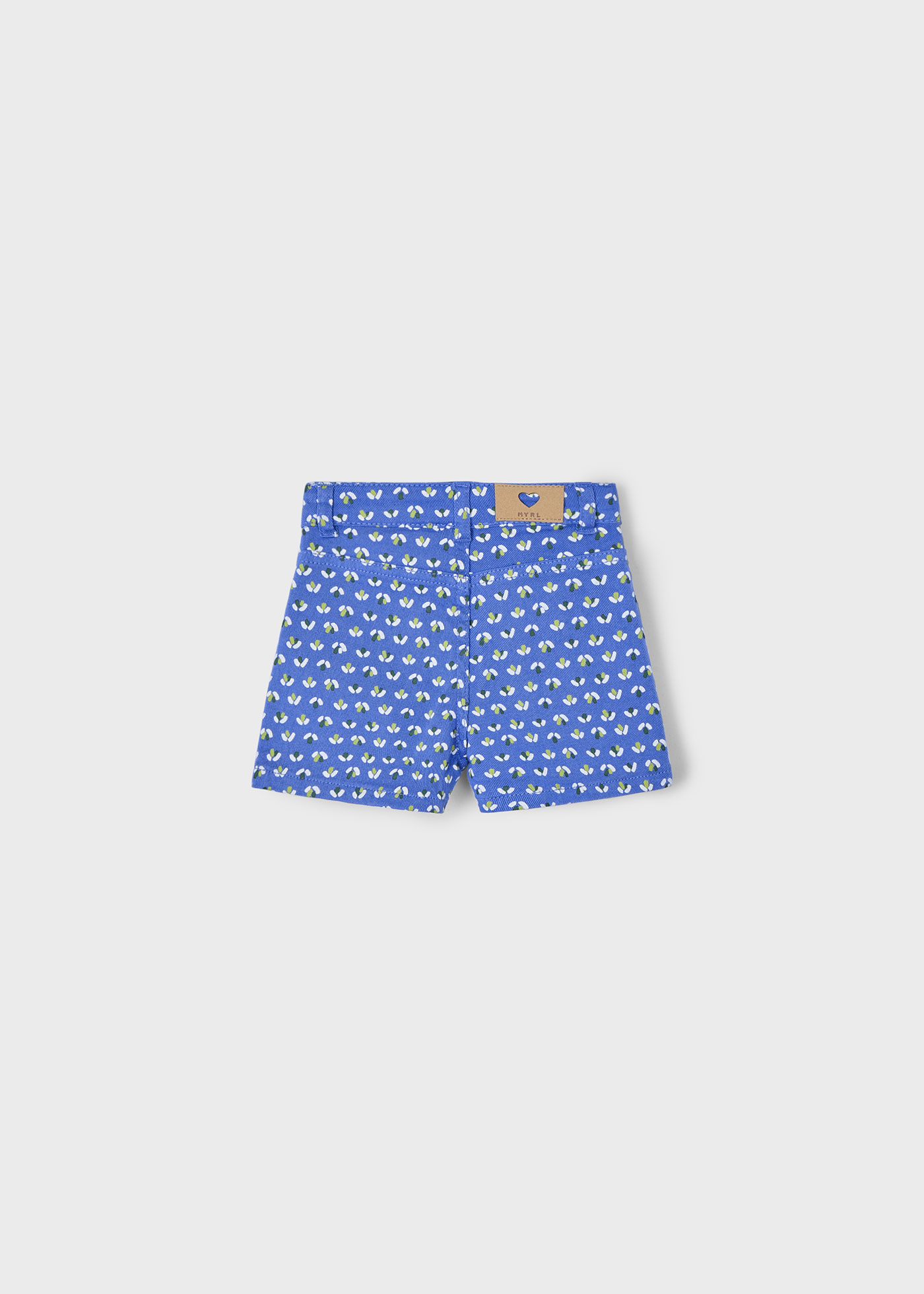 Pantalón corto estampado niña