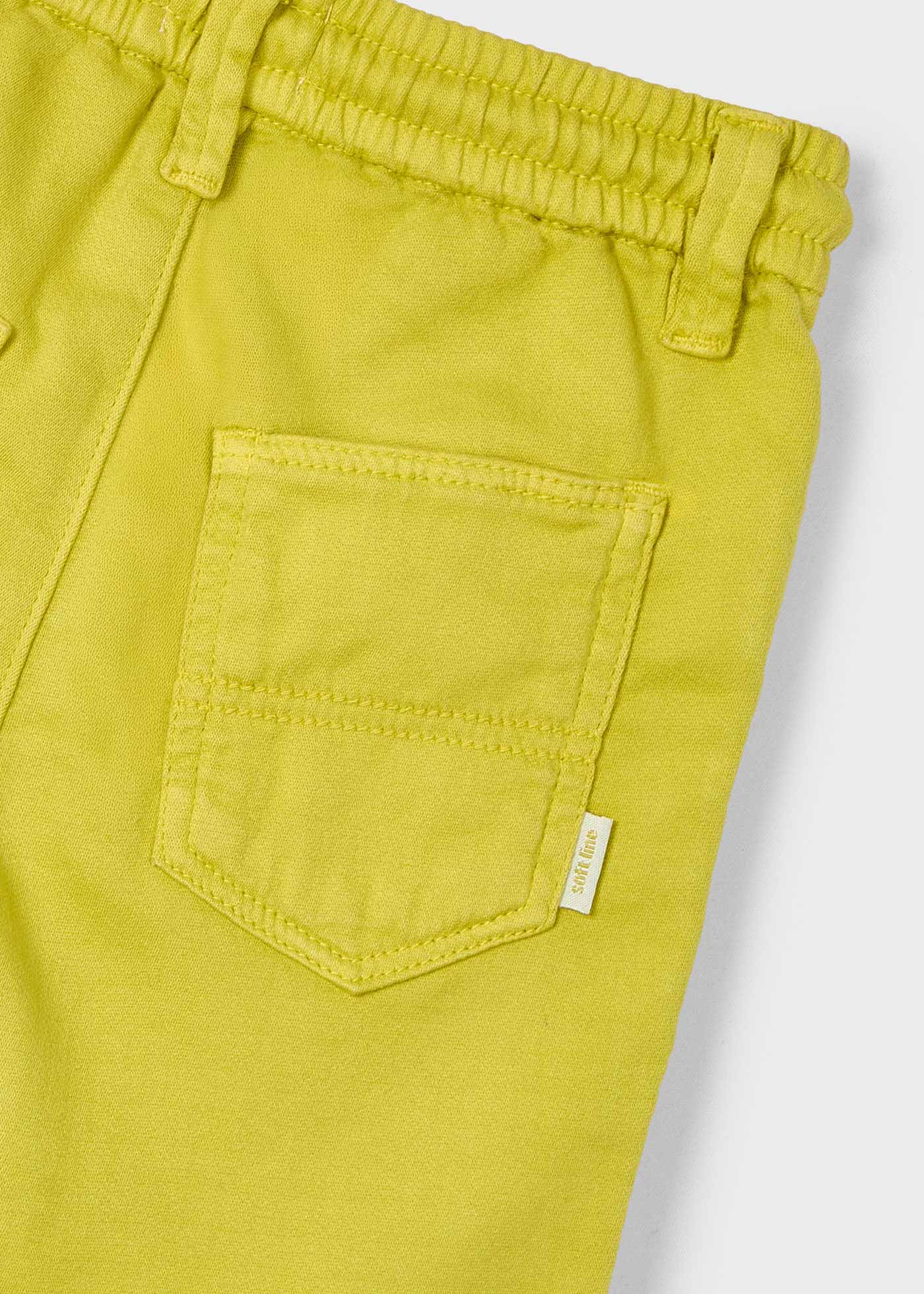 Boy twill shorts with drawstring