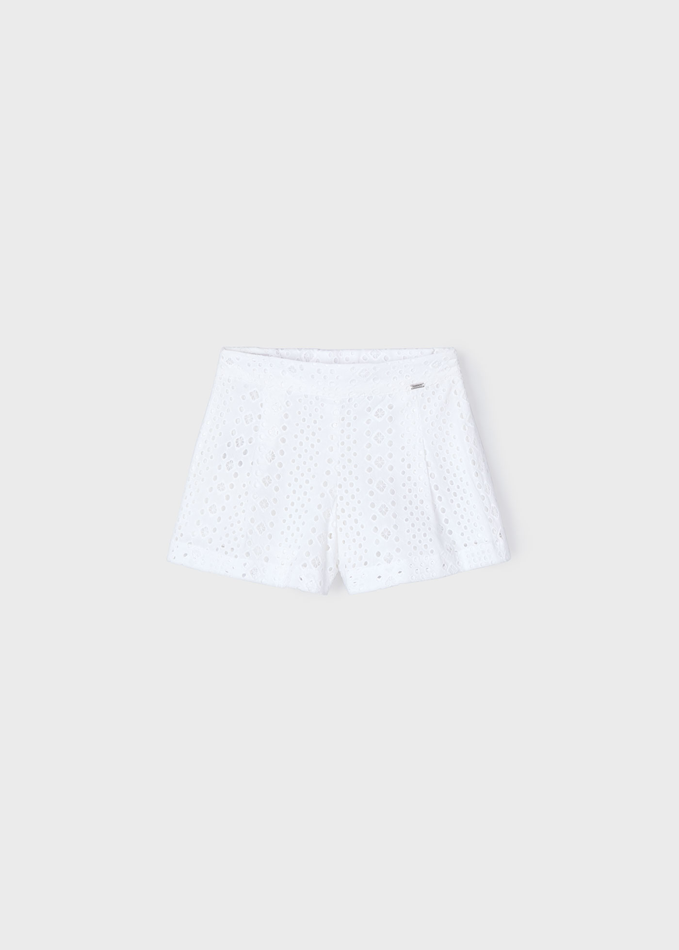 Girl openwork shorts