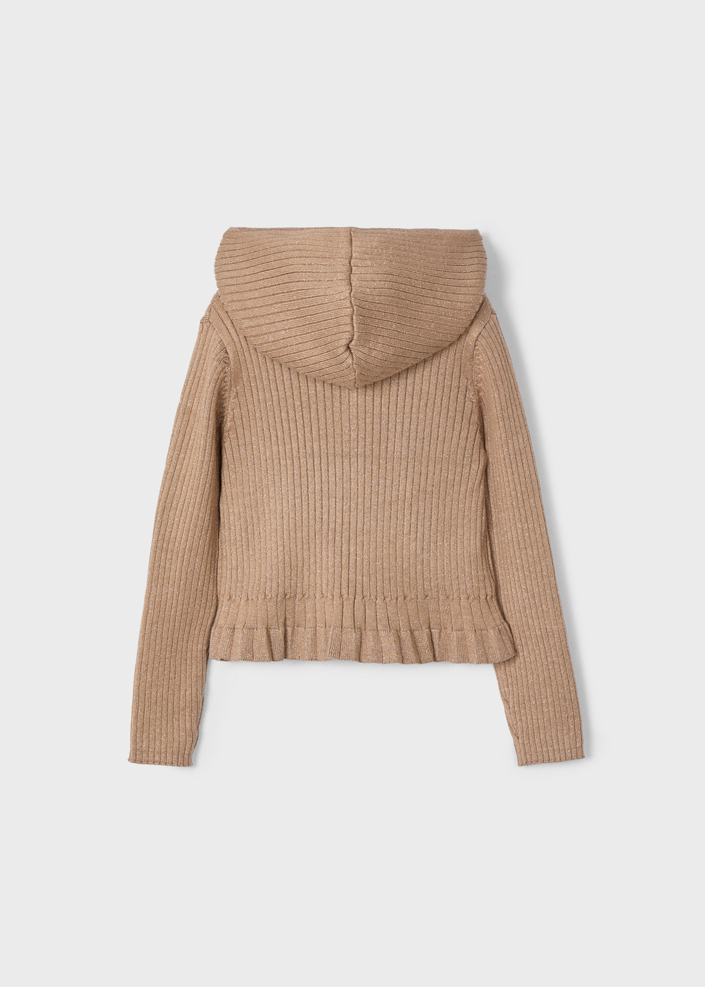 Cardigan à capuche en tricot fille