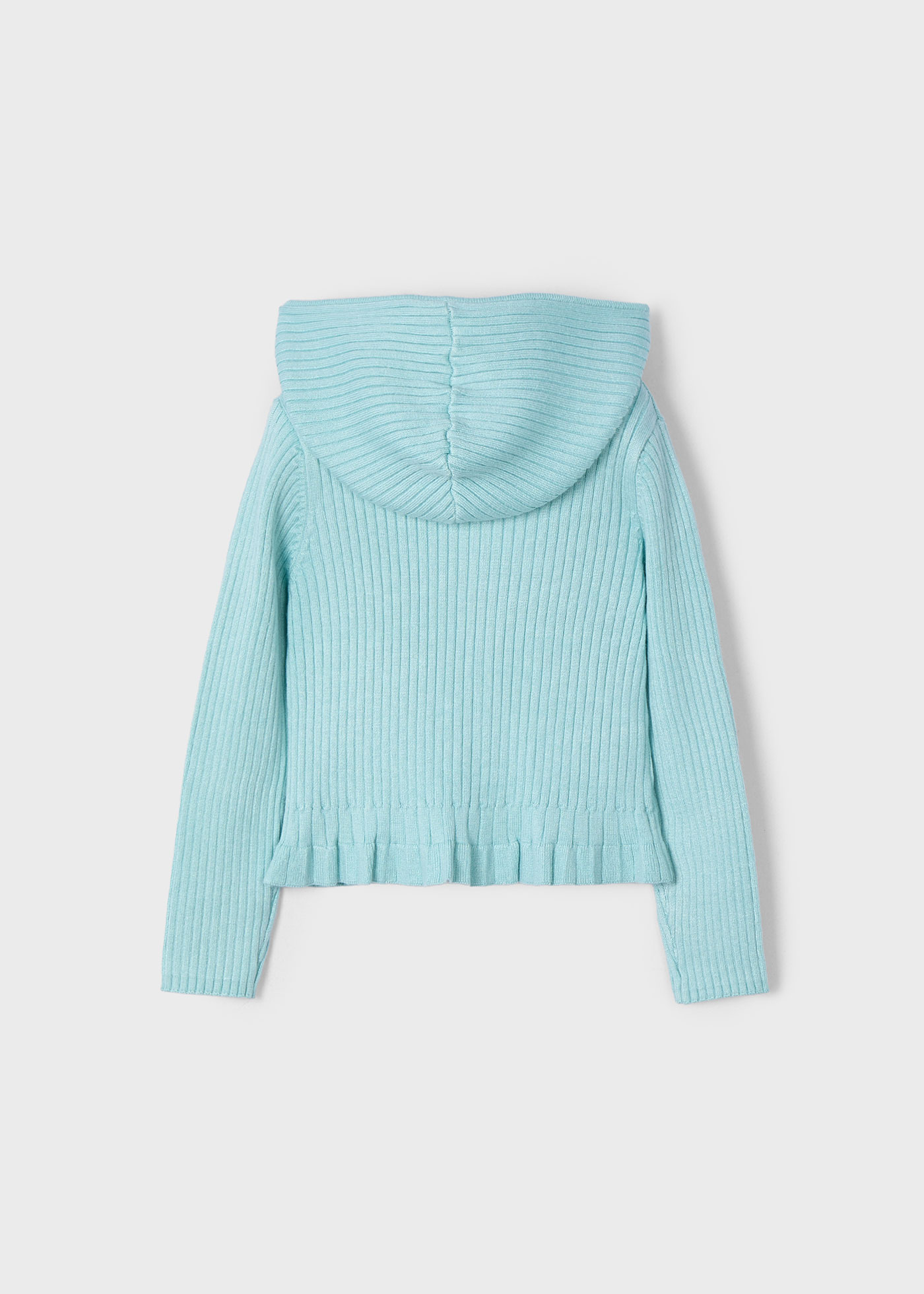 Giacca cappuccio tricot bambina