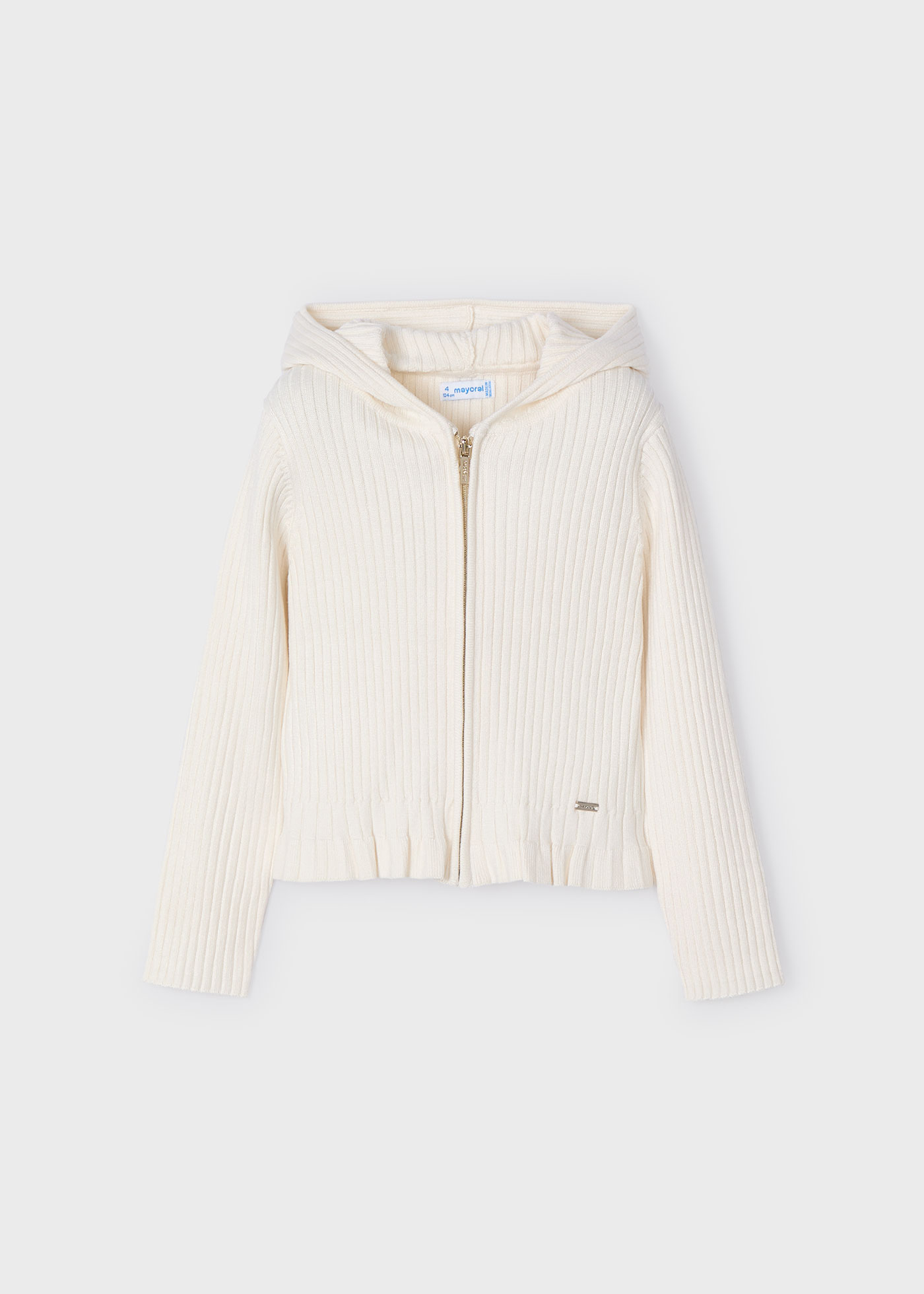 Jacheta gluga tricot fetita