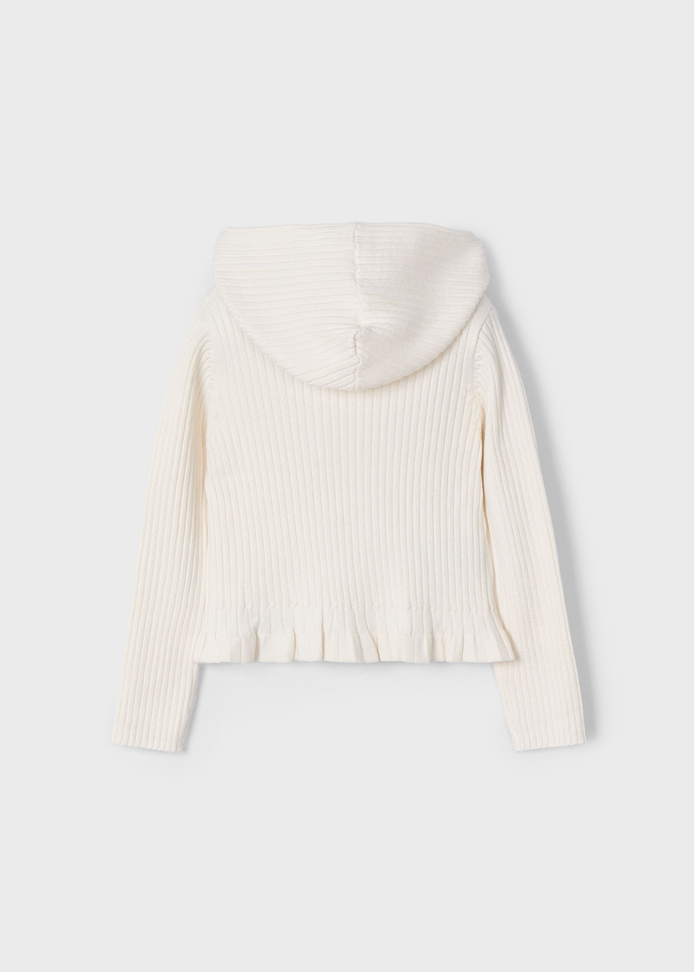 Cardigan à capuche en tricot fille