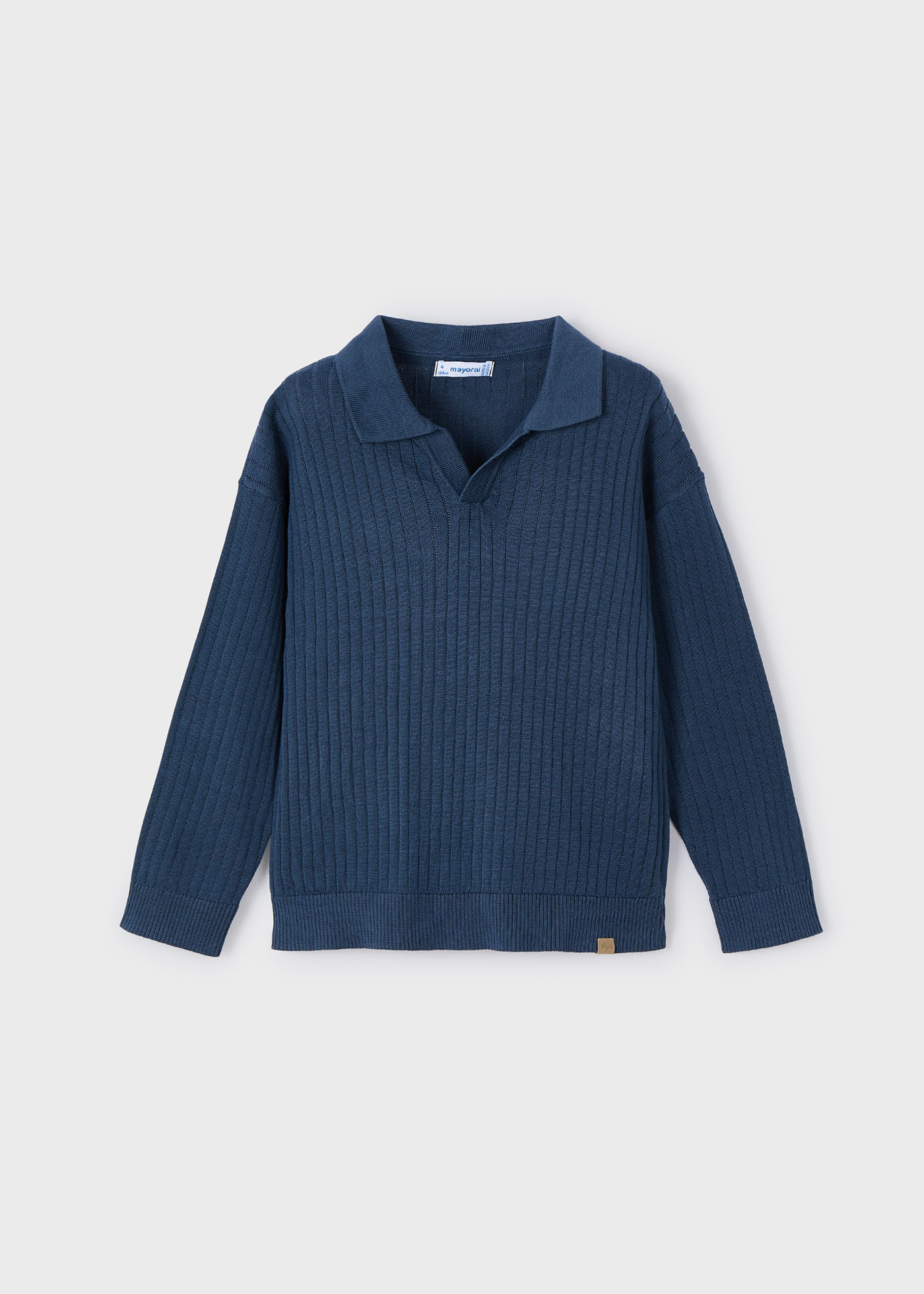 Sweter z kołnierzykiem polo dla chłopca