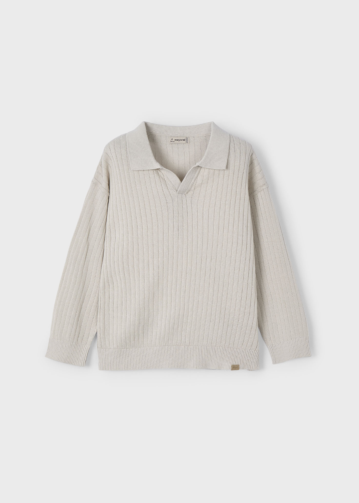 Sweter z kołnierzykiem polo dla chłopca
